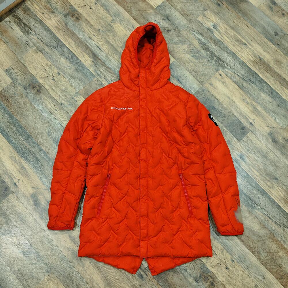 Nike X Undercover Parka Mens Medium Orange Down Fill Chaos Balance CD7522-611